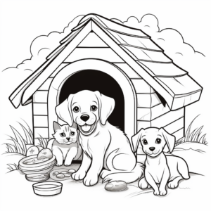 Printable Pets in Need Coloring Pages 2