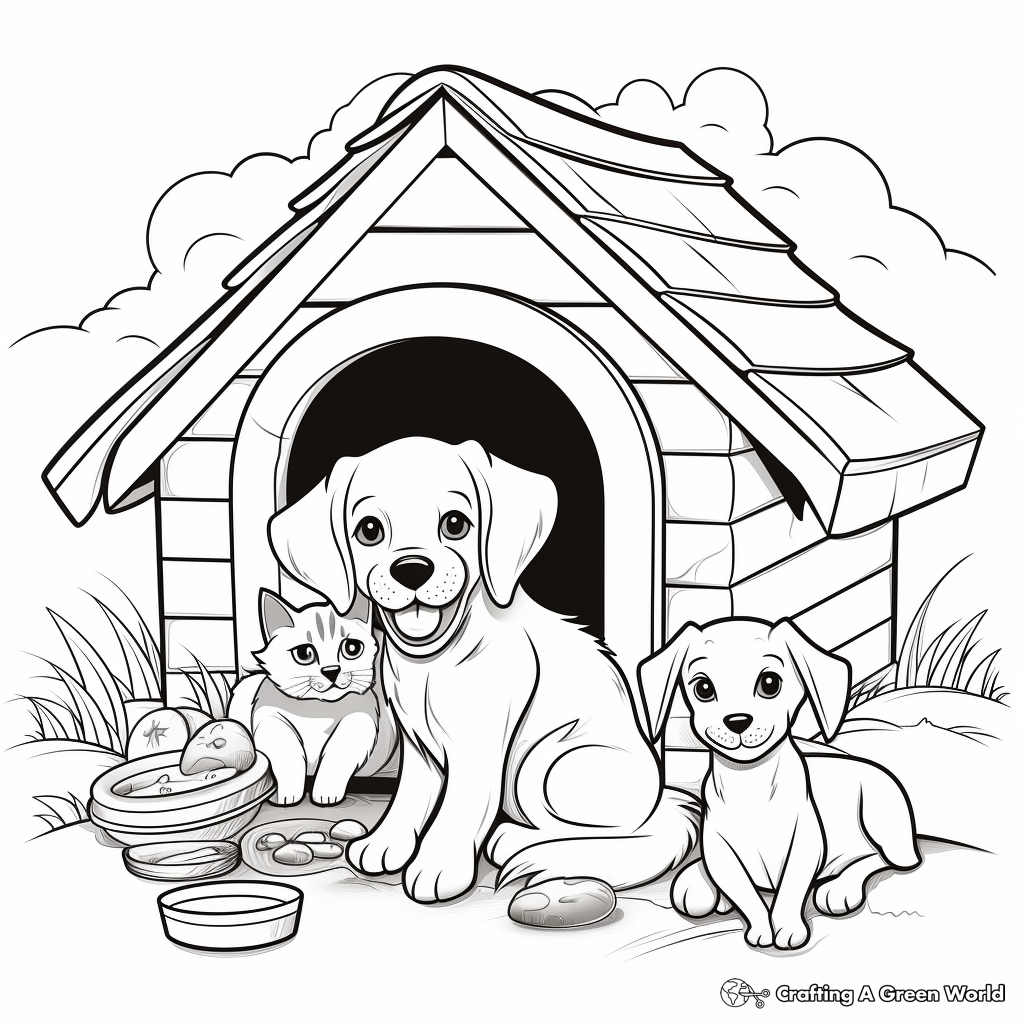 Printable Pets in Need Coloring Pages 2