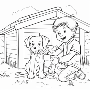 Printable Pets in Need Coloring Pages 4