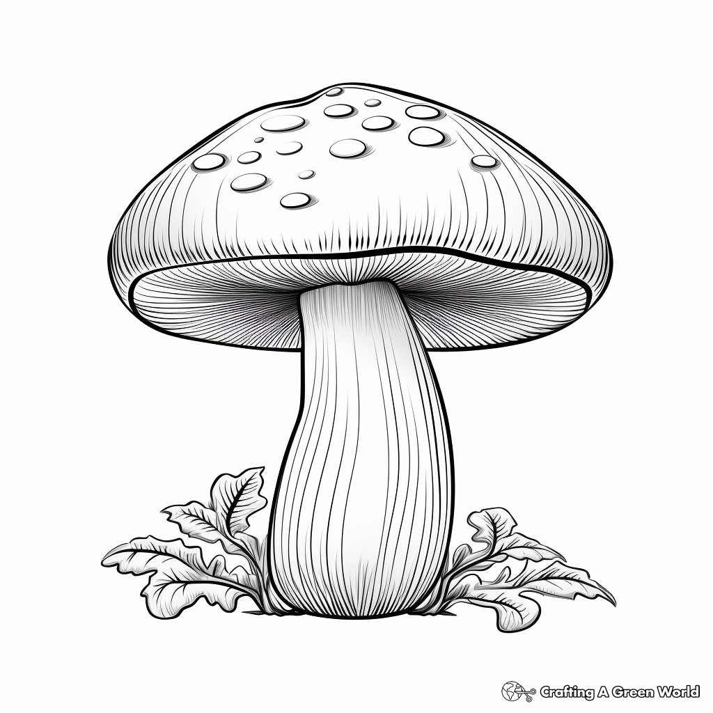 Printable Portobello Mushroom Coloring Pages 2