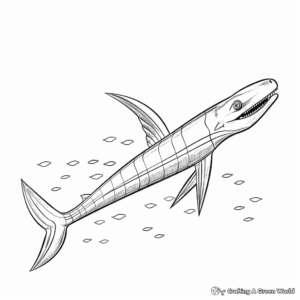 Printable Realistic Plesiosaurus Coloring Pages 2