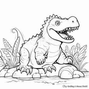 Printable Sarcosuchus Coloring Pages for Creativity 2