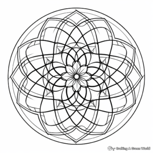 Printable Seed of Life Coloring Pages 4