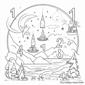 Printable Seven Days of Creation Coloring Pages 2