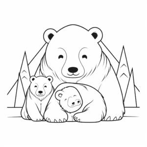 Printable Sleeping Bear Family Coloring Pages 2