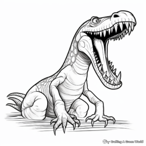 Printable Terrifying Baryonyx Coloring Pages 2
