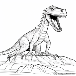 Printable Terrifying Baryonyx Coloring Pages 3