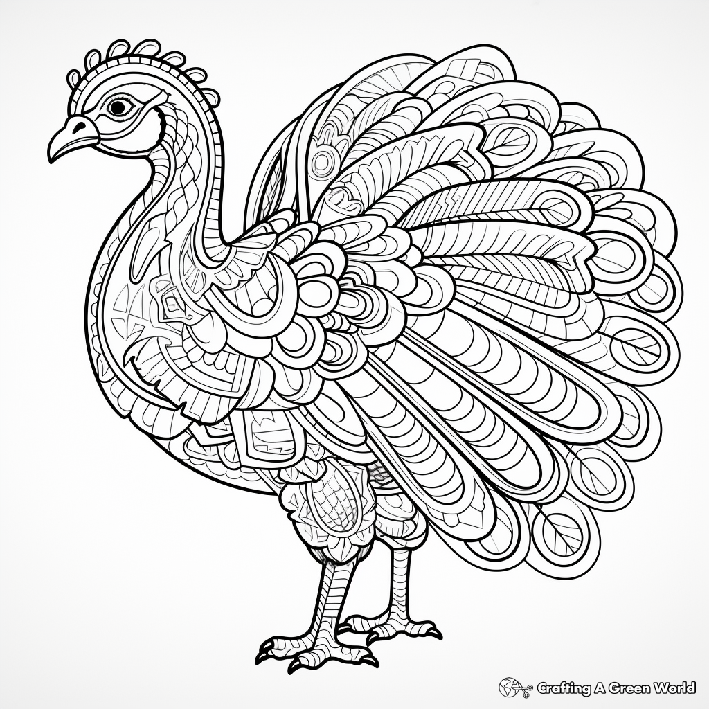 Printable Turkey Coloring Pages for Thanksgiving 2