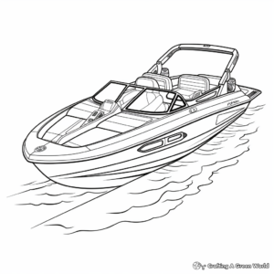 Printable Wakeboard Boat Coloring Pages 4