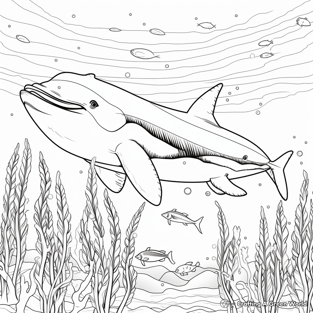 Printable Whales Coloring Pages for Artists 4