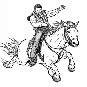 Professional Bull Riders (PBR) Coloring Pages 2