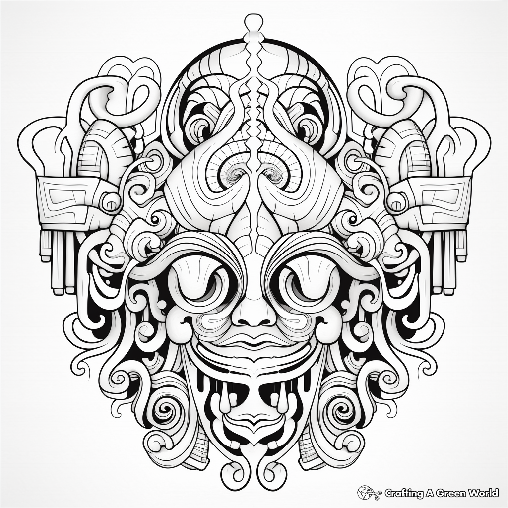 Psychedelic Symmetric Coloring Pages for Adults 1