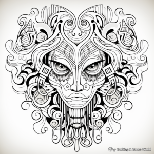 Psychedelic Symmetric Coloring Pages for Adults 2