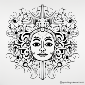 Psychedelic Symmetric Coloring Pages for Adults 3