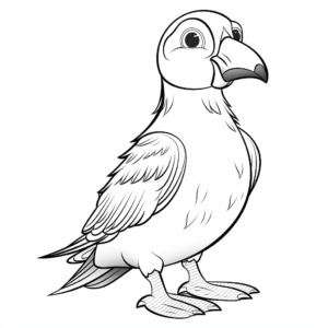 Puffin and Sealife Coloring Pages 4