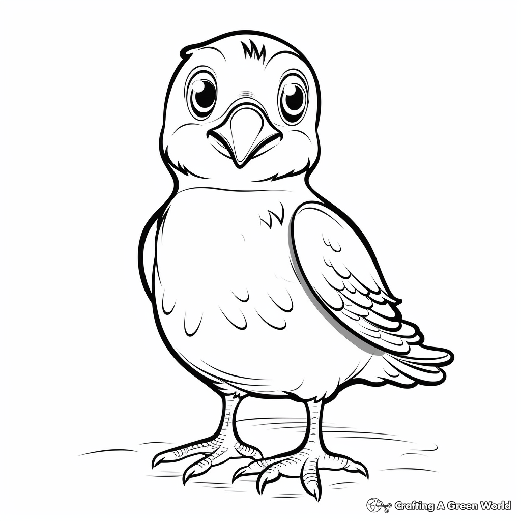 Puffin Bird Adult Coloring Pages 3