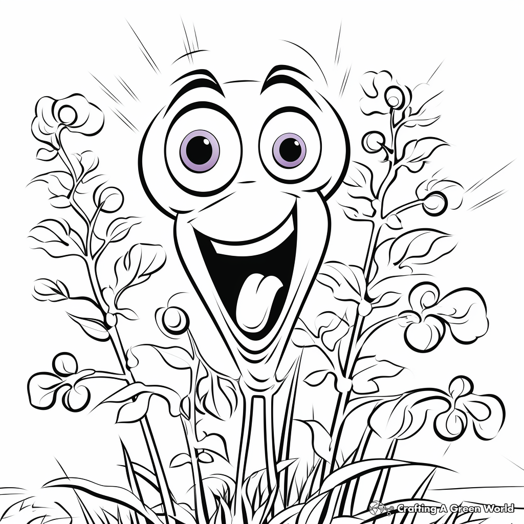 Purple Peas Coloring Sheets for All Ages 4