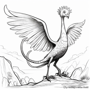 Pyroraptor in Its Natural Habitat Coloring Pages 2