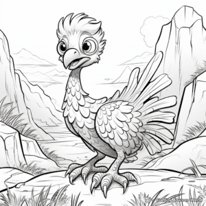 Pyroraptor in Its Natural Habitat Coloring Pages 3