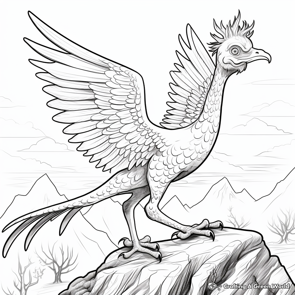 Pyroraptor in The Wild Coloring Pages 1