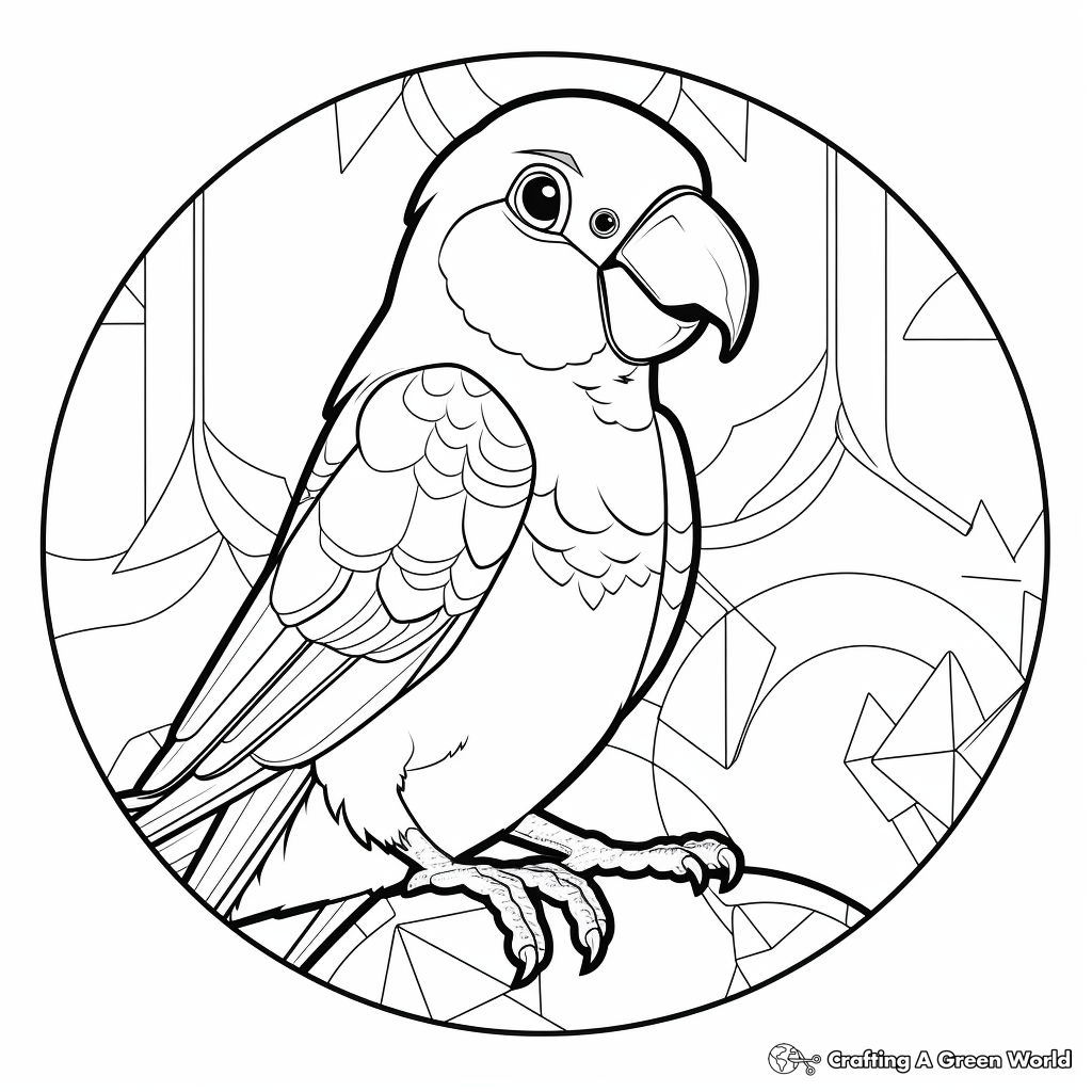 Quaker Parrot Coloring Pages for Bird Lovers 1