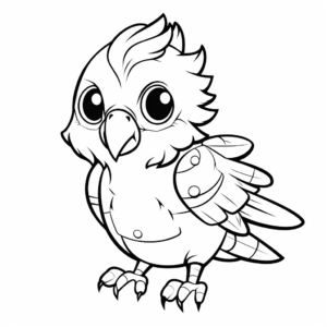 Quaker Parrot Coloring Pages for Bird Lovers 3
