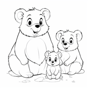 Quokka Family Coloring Pages 3