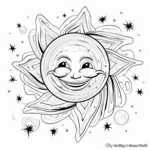 Radiant Quasar Galaxy Coloring Pages 4