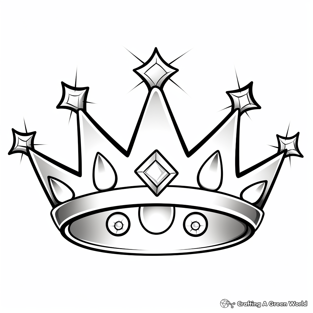 Radiant Star Tiara Coloring Pages 4