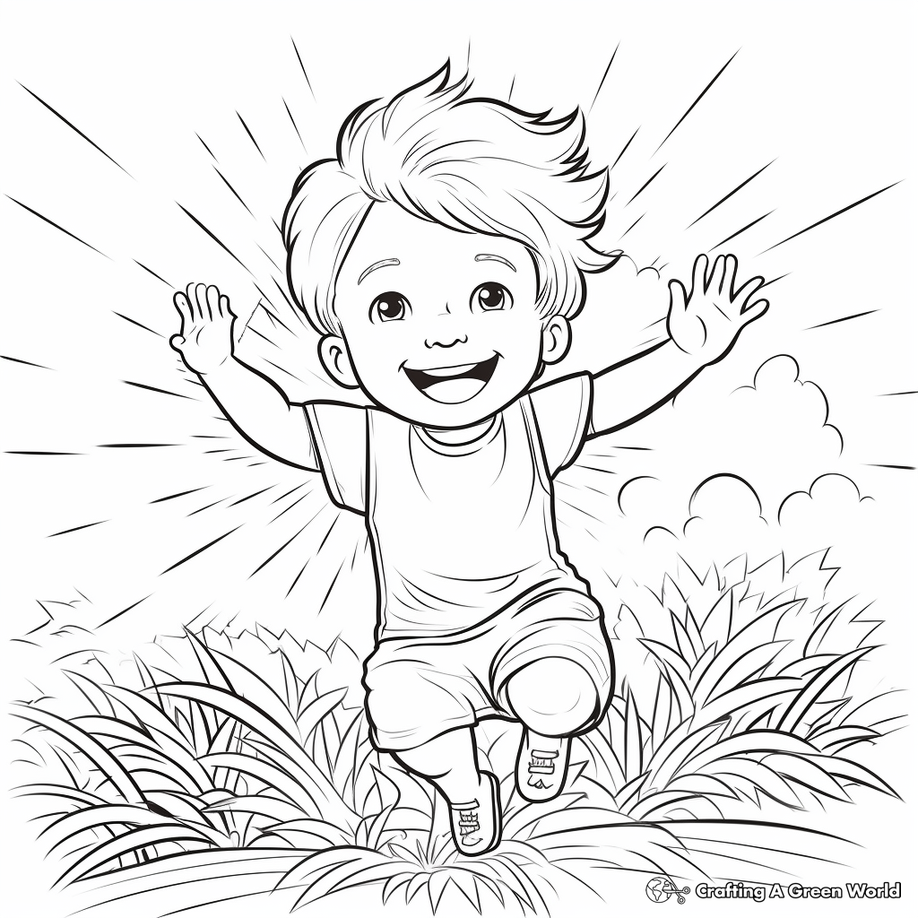 Radiant Summer Sun Coloring Pages 1