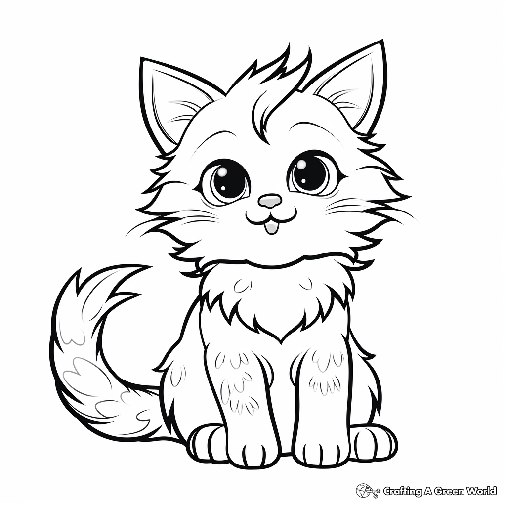 Ragdoll Cat Coloring Pages for Cat Enthusiasts 1