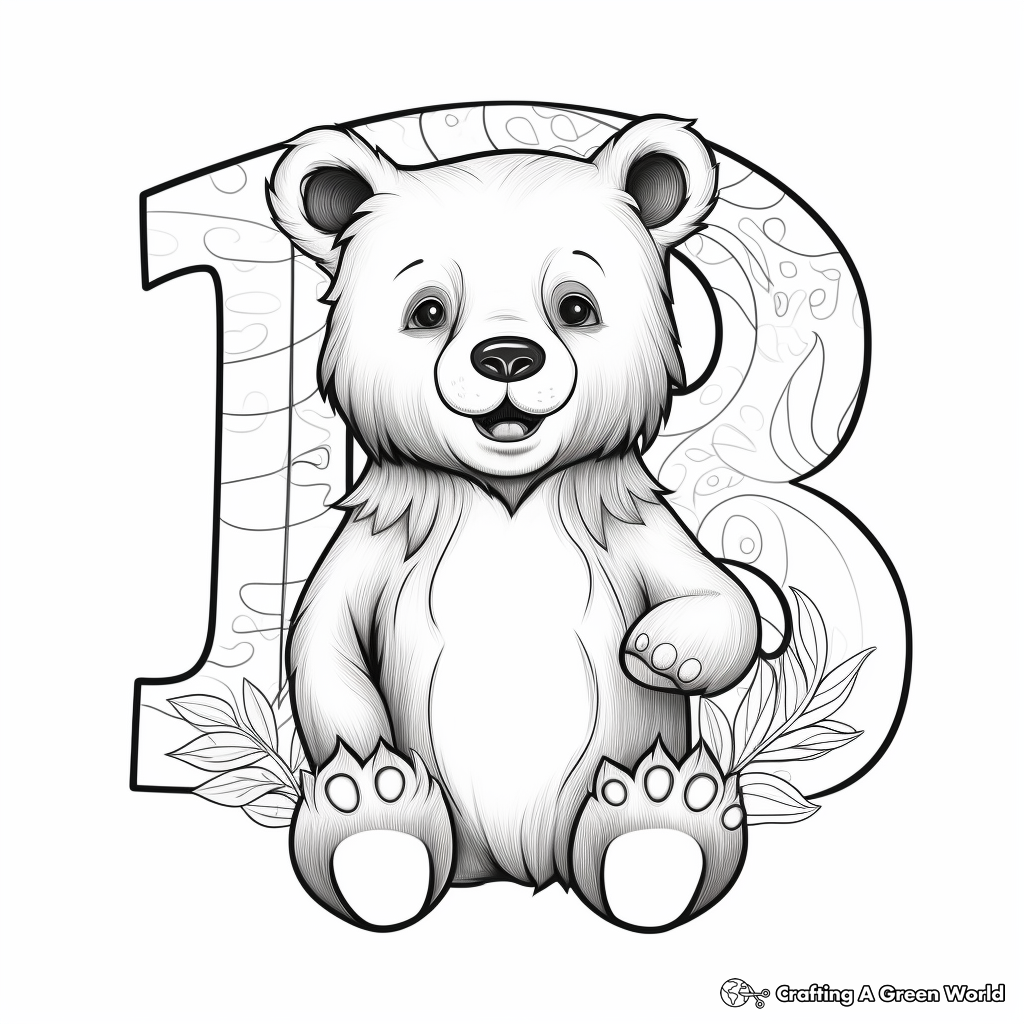 Rainbow Bear Coloring Pages: Fun and Colorful 3