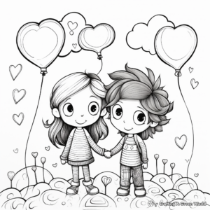 Rainbow Love Coloring Pages for Acceptance 2