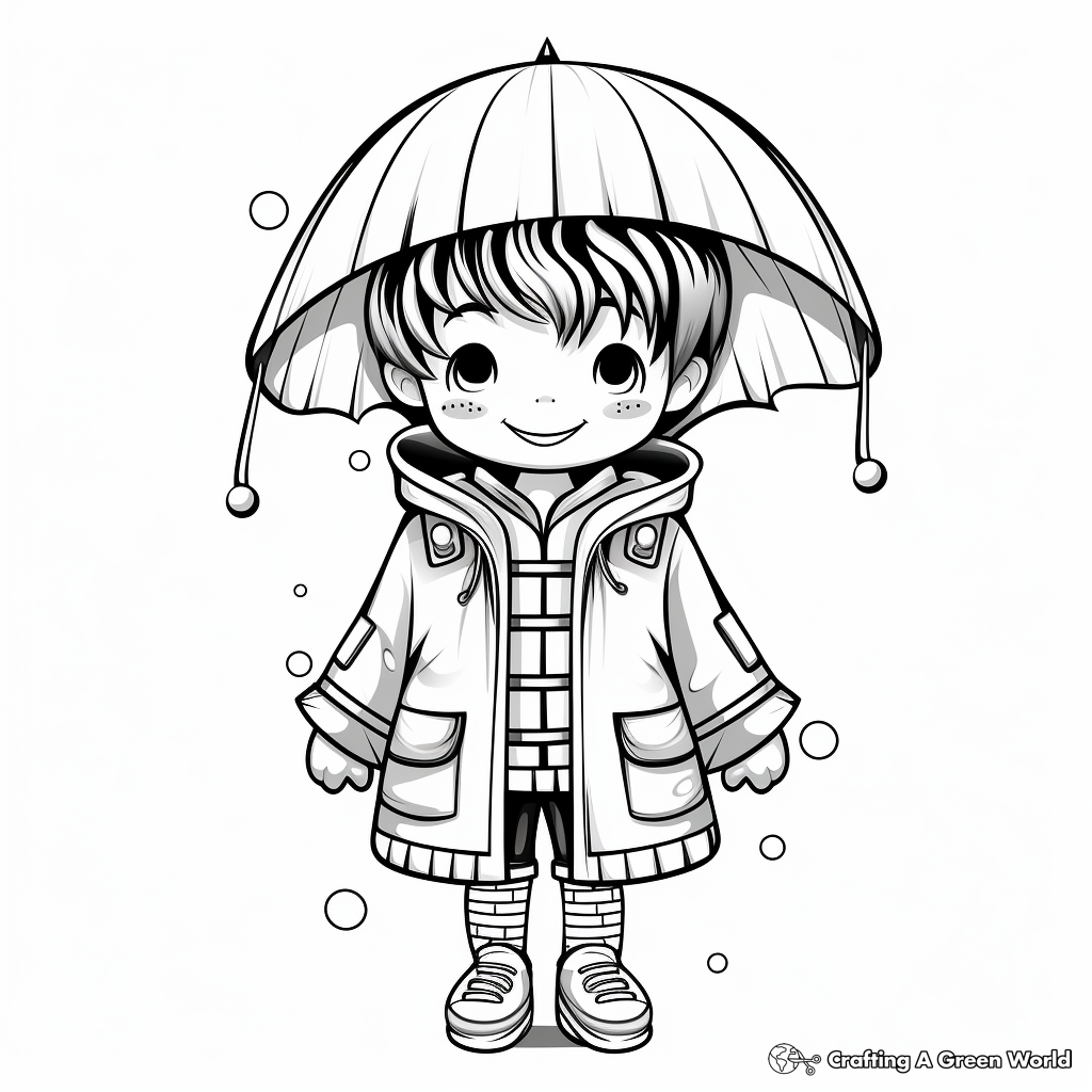 Raincoat Designs from Around The World Coloring Pages 1