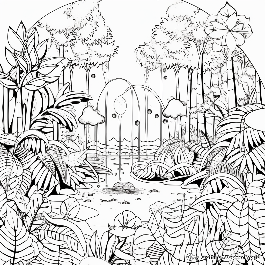 Rainforest Coloring Sheets 2