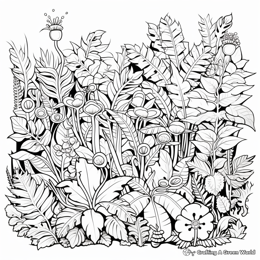 Rainforest Medicinal Plants Coloring Pages 2