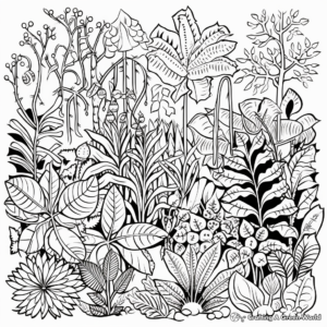 Rainforest Medicinal Plants Coloring Pages 3