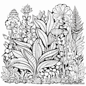 Rainforest Medicinal Plants Coloring Pages 4