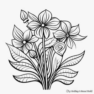 Rainforest Plant Coloring Pages to Engage Kids 3