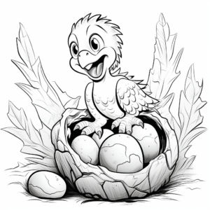 Raptors Nest Coloring Pages for All Ages 1