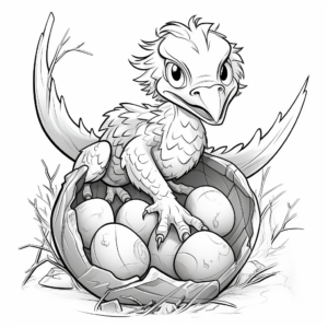 Raptors Nest Coloring Pages for All Ages 2