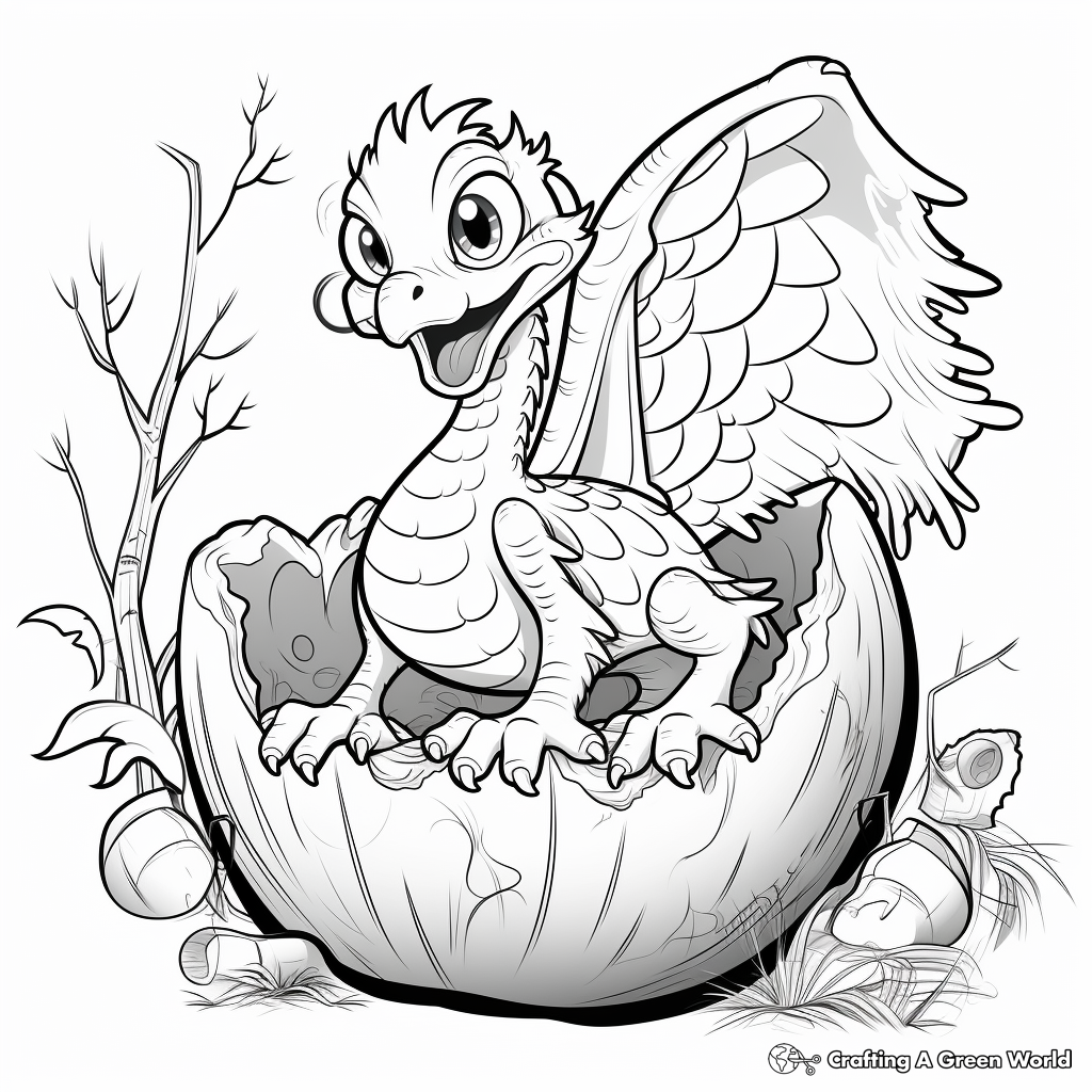 Raptors Nest Coloring Pages for All Ages 3