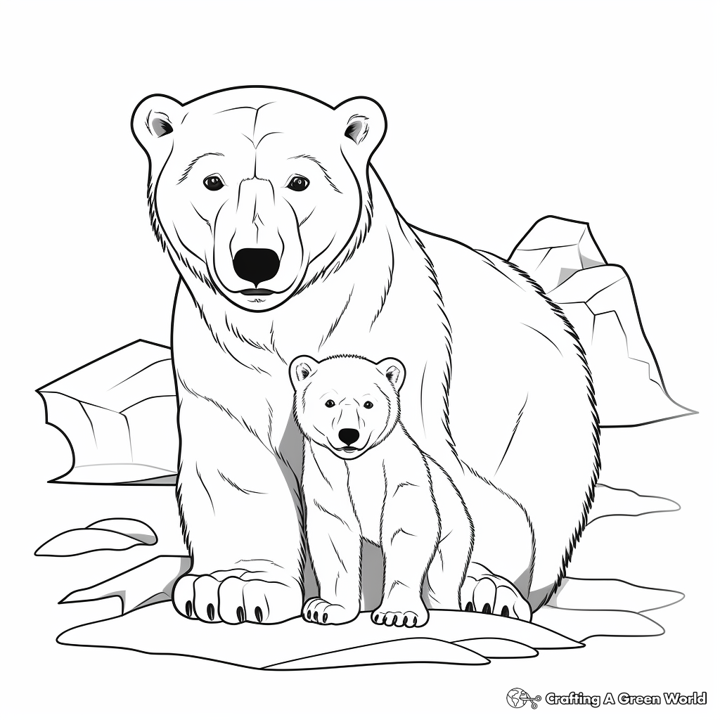 Rare Animals in the Arctic Coloring Pages 1
