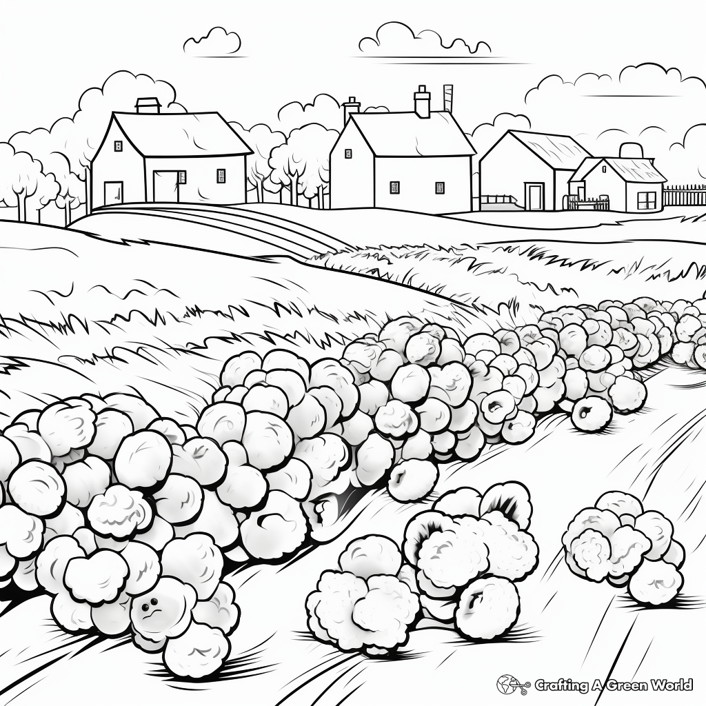 Raspberry Farm Coloring Pages 1