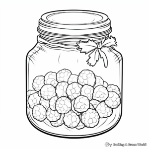 Raspberry Jam Jar Coloring Pages 4