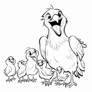 Ravens in a Murder (Group of Ravens) Coloring Pages 4