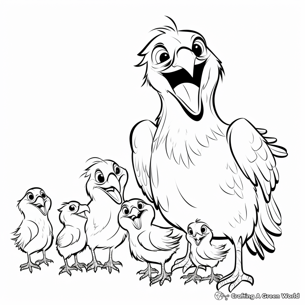 Ravens in a Murder (Group of Ravens) Coloring Pages 4