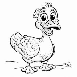 Real-life Depiction Dodo Bird Coloring Pages 1