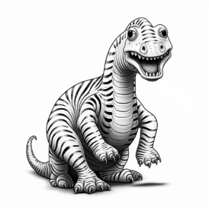 Realistic Amargasaurus for Advanced Colorists 1