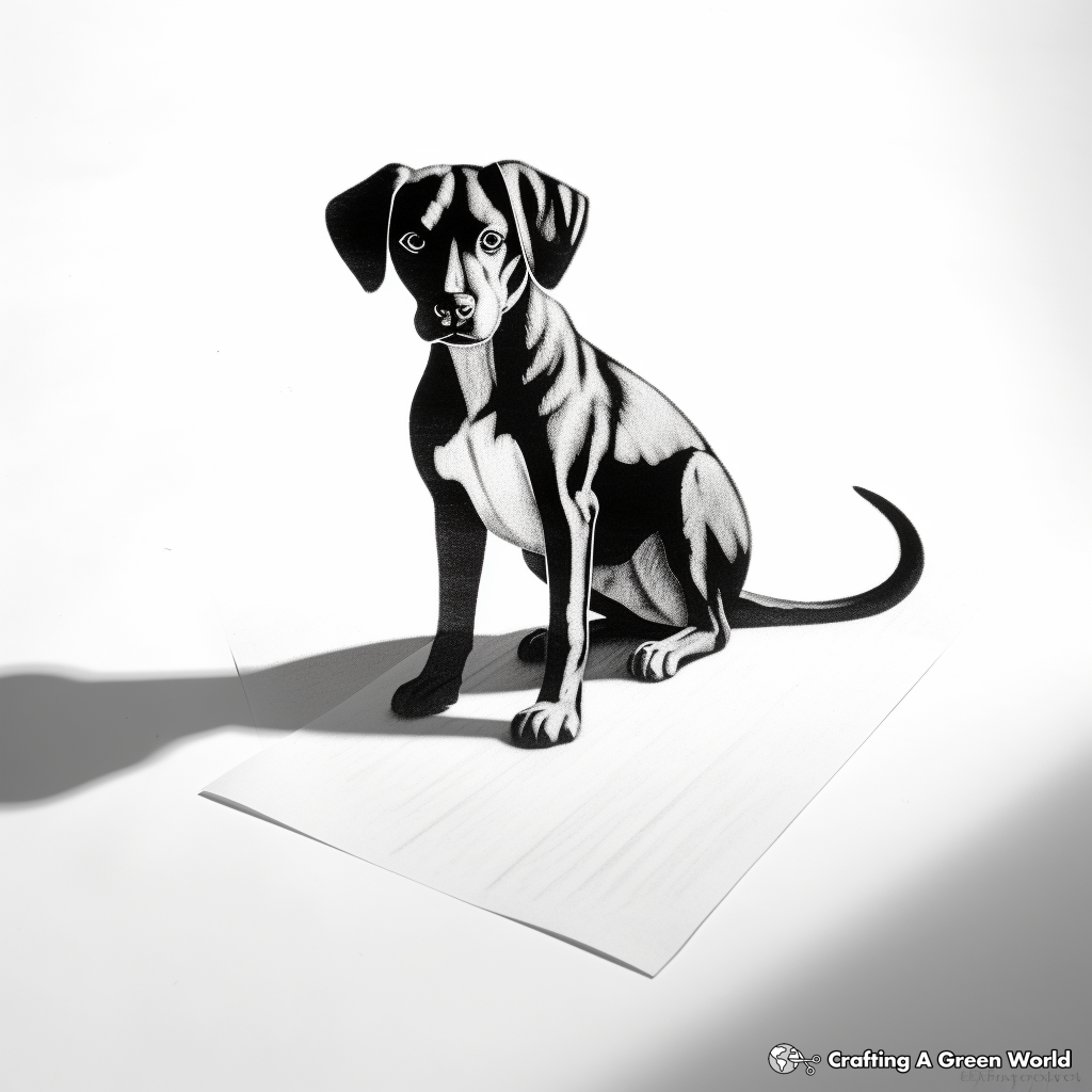 Realistic Animal Shadows Coloring Pages 4